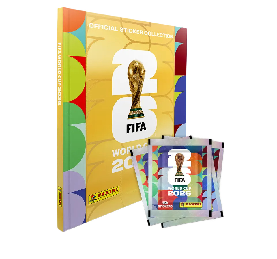Combo Álbum Dorado más 50 Sobres FIFA World Cup 2026