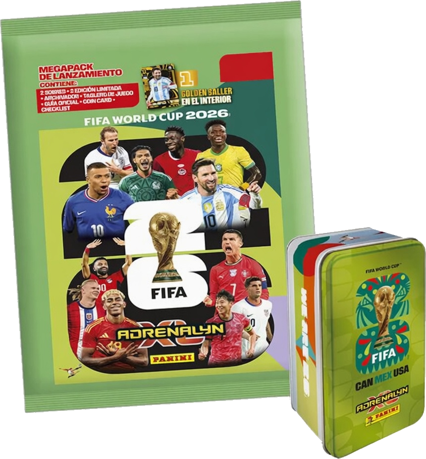 Combo Megapack más Mini Adrenalyn XL FIFA World Cup 2026